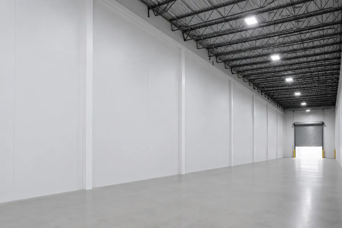 Warehouse after professional commercial repainting in Hawke's Bay
